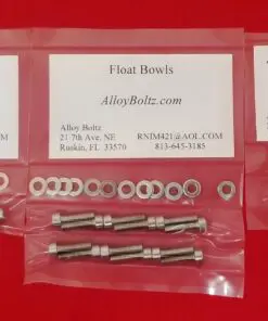 KAWASAKI 1973-1980 Z1 KZ900 KZ1000 CARB Polished Stainless Steel Bolt Kit Set