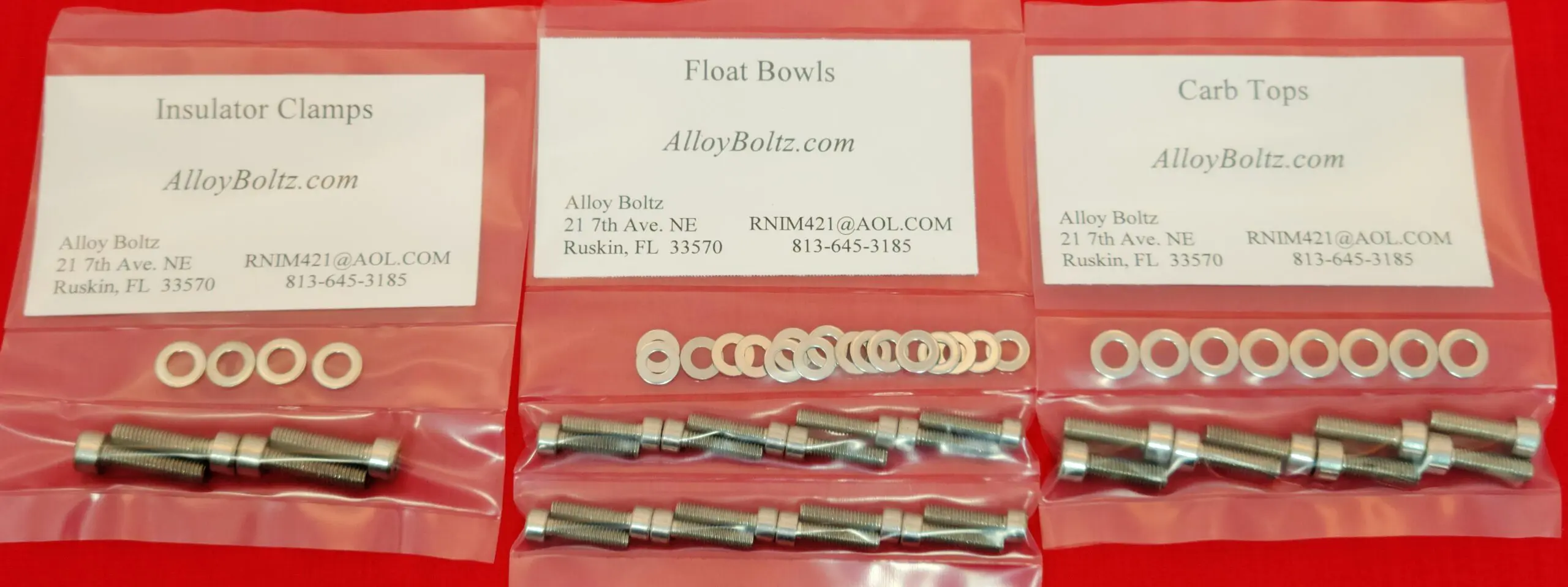 HONDA 1980-1983 GL1100 CARB Polished Stainless Steel Bolt Kit Set