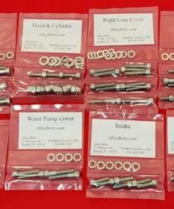 1986-1989 TRX250R Polished Stainless Steel Engine Only Bolt Kit