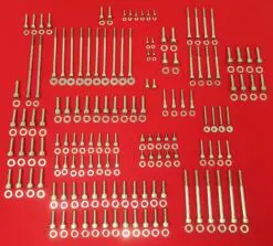 1997-1998 LS1 LS2 5.7L Camaro Corvette Polished Stainless Engine Bolt Kit Set