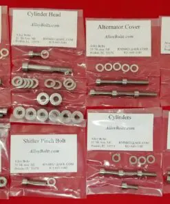 1987-1990 SUZUKI LT500R Quadzilla Polished Stainless Steel Engine Only Bolt Kit