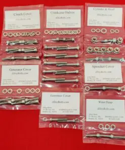 1987-1988 Tecate 4 Polished Stainless Steel ATV Engine Only Bolt Kit Set