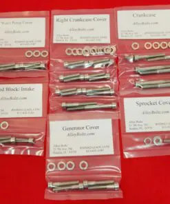 Yamaha YTZ250 1985-1986 Tri-Z 250 Polished Stainless Steel ATV Engine Only Bolt Kit