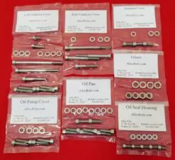 YAMAHA 1969-70 DS6B DS6C Polished Stainless Steel Engine Bolt Kit Set