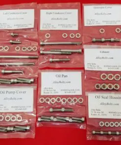 YAMAHA 1969-70 DS6B DS6C Polished Stainless Steel Engine Bolt Kit Set