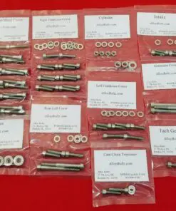 YAMAHA 1982-83 DOHC XS400 MAXIM Polished Stainless Steel Engine Bolt Kit Set
