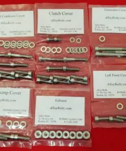 YAMAHA 1985-1986 XJ700 MAXIM & 1983-1986 XJ900 SECA Polished Stainless Steel Engine Bolt Kit Set