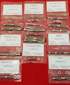 YAMAHA 1985-00 XT350 Polished Stainless Steel Engine Bolt Kit Set
