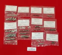 HONDA 1973-76 CB200 CB200T Polished Stainless Steel Engine Bolt Kit Set