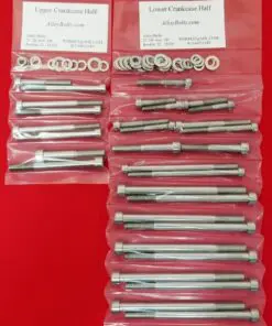 HONDA 1979-82 CB650 CRANKCASE Halves Polished Stainless Steel Bolt Kit Set