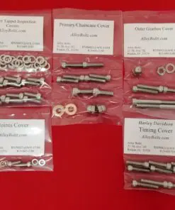 TRIUMPH 1968-1983 T120, TR6, T140, TR7 Polished Stainless Steel Engine Bolt Kit Set