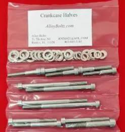 HONDA XBR500 GB400 GB500 CRANKCASE Halves Polished Stainless Steel Bolt Kit Set