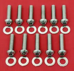 YAMAHA 1996-13 XVZ13 XVZ1300 ROYAL STAR HEAD Covers Polished Stainless Steel Buttonhead Bolt Kit