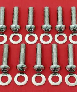 YAMAHA 1996-13 XVZ13 XVZ1300 ROYAL STAR HEAD Covers Polished Stainless Steel Buttonhead Bolt Kit