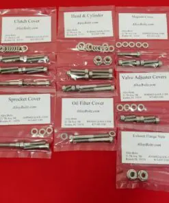 YAMAHA 1978-1981 SR500 Polished Stainless Steel Engine Bolt Kit Set