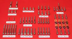 1991-1998 FXR-Touring & 1999-00 CVO FXR EVO Polished Grade 8 ARP Stainless Engine Bolt Kit