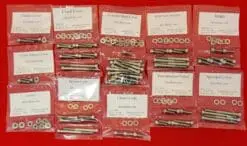 KAWASAKI 1977-1979 KZ650 Polished Stainless Steel Engine Bolt Kit Set