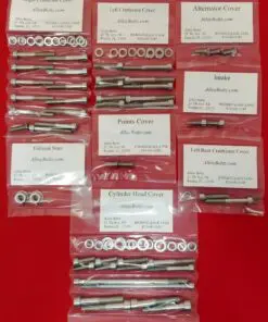 HONDA 1972-76 XL250 Polished Stainless Steel Engine Bolt Kit Set