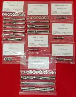 HONDA 1978-1981 XL250S Polished Stainless Steel Engine Bolt Kit Set