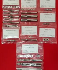 HONDA 1974-78 XL350 Polished Stainless Steel Engine Bolt Kit Set