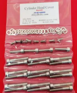 SUZUKI 1979-1988 GS850 8 VALVE CYLINDER HEAD Cover Polished Stainless Steel Bolt Kit Set