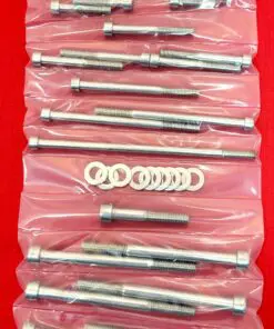 HONDA CB360 CL360 TWIN CRANKCASE Halves Polished Stainless Steel Bolt Kit Set