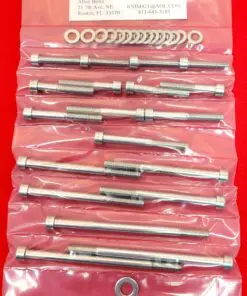 1978-81 HONDA CB400 CM400 CRANKCASE Halves Polished Stainless Steel Bolt Kit Set