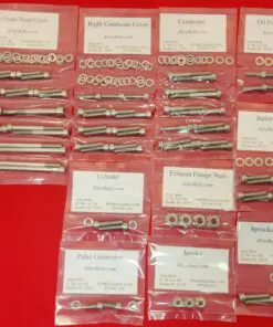 1984-1985 HONDA XL350R Polished Stainless Steel Engine Bolt Kit Set