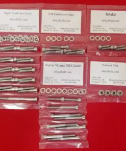 1978-81 HONDA CB400 CM400 Polished Stainless Steel Engine Bolt Kit Set