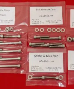 1979-2003 HONDA XR80 XR80R Polished Stainless Steel Engine Bolt Kit Set