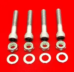 2006 & Up Dynas Show Polished Stainless Front Fender Support Bolt Kit