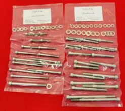 KAWASAKI 1980-1983 KZ650 CRANKCASE Halves Polished Stainless Steel Bolt Kit Set