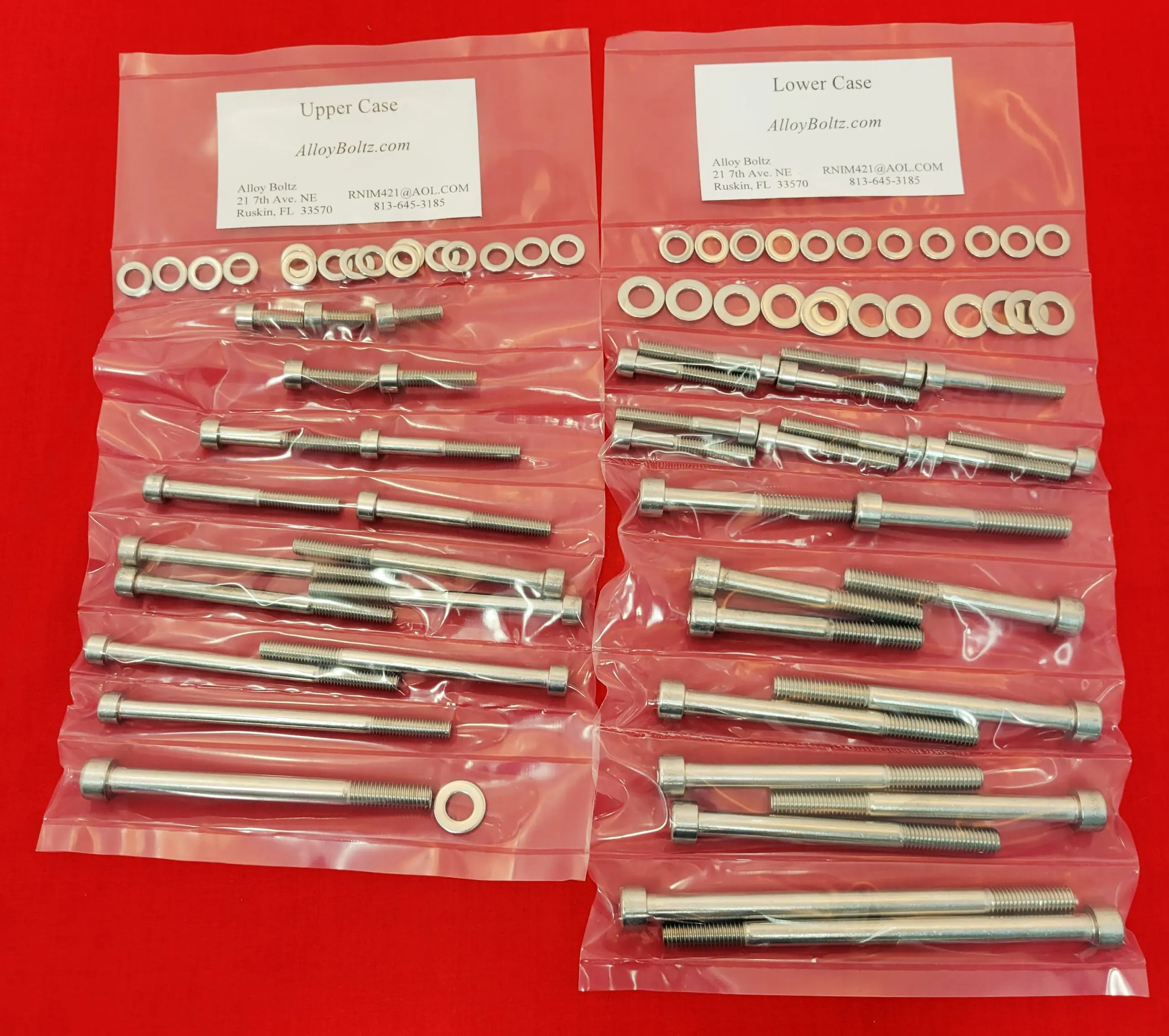KAWASAKI 1977-1979 KZ650 CRANKCASE Halves Polished Stainless Steel Bolt Kit Set