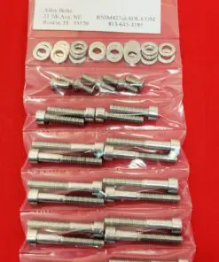 SUZUKI 1976-1979 GS750 8 VALVE CYLINDER HEAD Cover Polished Stainless Steel Bolt Kit Set