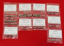 YAMAHA 1968-1973 DT1 DT2 DT3 Polished Stainless Steel Engine Bolt Kit Set