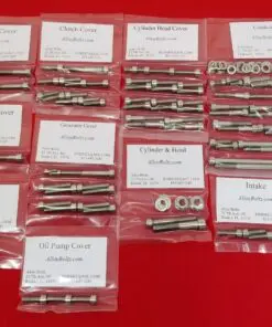 YAMAHA 1975-1978 XS500 Polished Stainless Steel Engine Bolt Kit Set