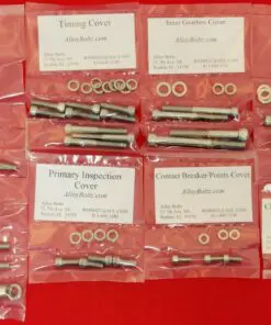 TRIUMPH 1975 TRIDENT T160 Polished Stainless Steel Engine Bolt Kit Set