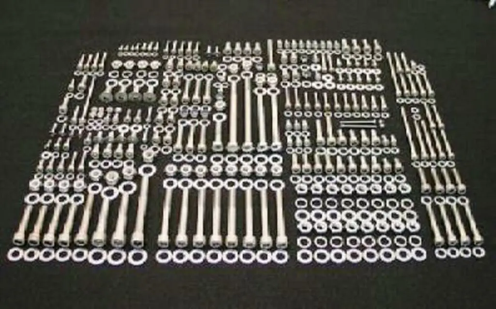 1985-86 Honda ATC350X Polished Stainless ATV Bolt Kit