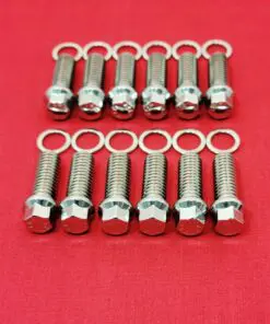 SMALL BLOCK MOPAR SBM ARP Grade 8 High Strength Polished Stainless Steel Header Bolt Kit