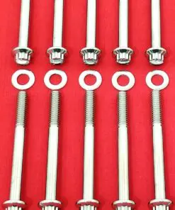 1948-1984 Polished Grade 8 ARP Stainless Harley Panhead & Shovelhead Head Bolt Kit