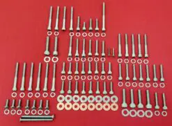 1991-1998 Dyna EVO Polished Stainless Engine Allen Bolt Kit