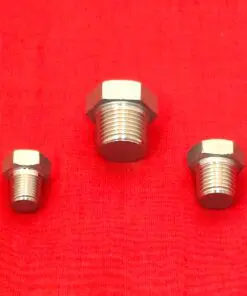 1/2 Stainless Steel Hex Head Tapered Pipe Plug