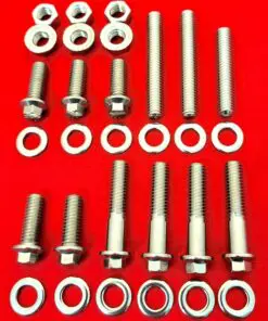 Buick 231 Turbo V-6 Polished Grade 8 ARP Stainless Steel Exhaust Bolt Kit