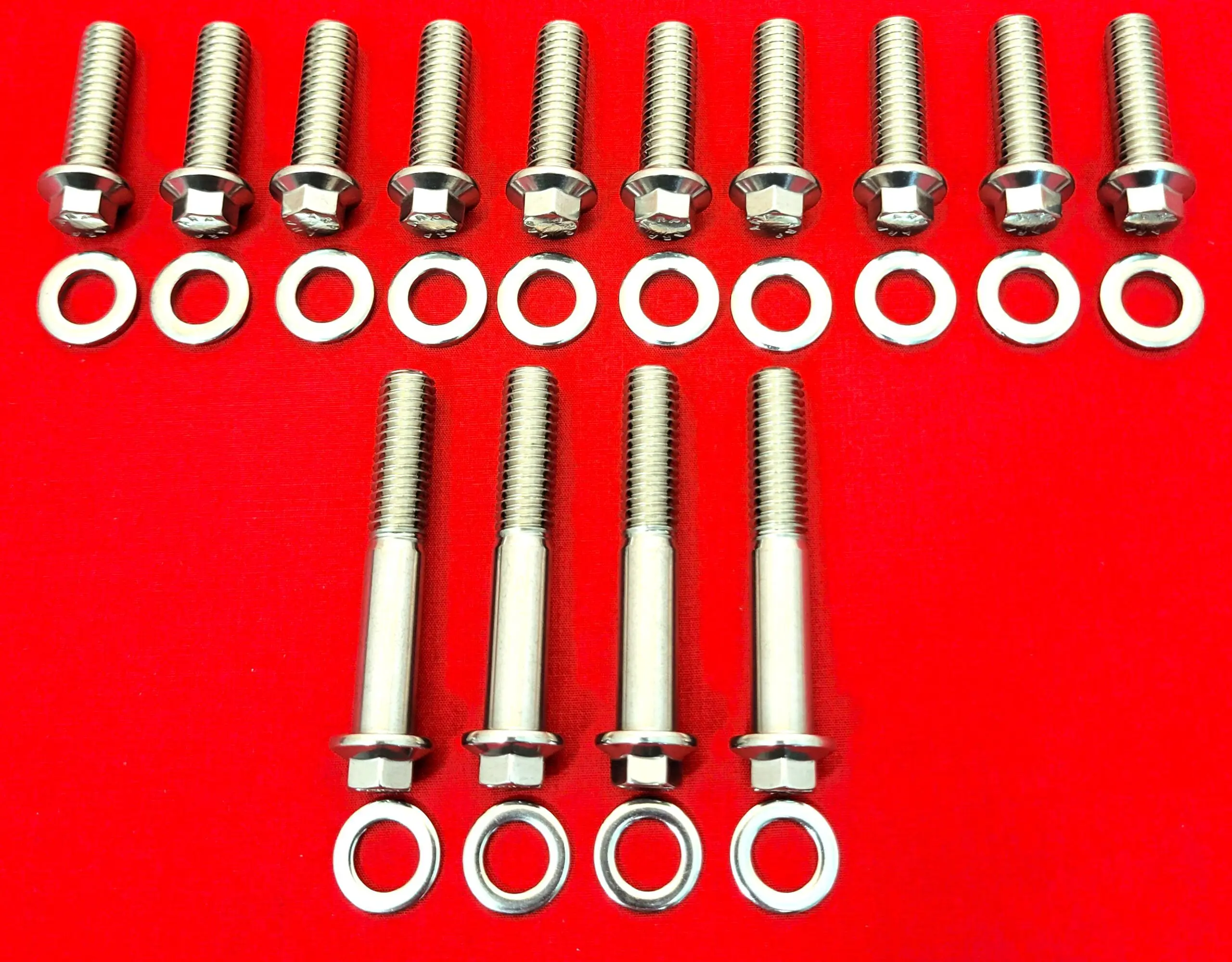 CHEVY 348 409 Grade 8 ARP Stainless Steel Stock Exhaust Manifold Bolt Kit