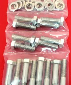 Alternative view of Small Block Ford SBF 260 289 302 Stock Exhaust Manifold Stainless Steel Hex Bolt Kit