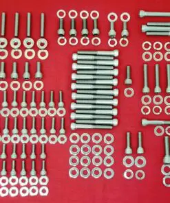 Ford 351 Windsor 351W SBF Stainless Steel Engine Allen Bolt Kit Set (Drivers)
