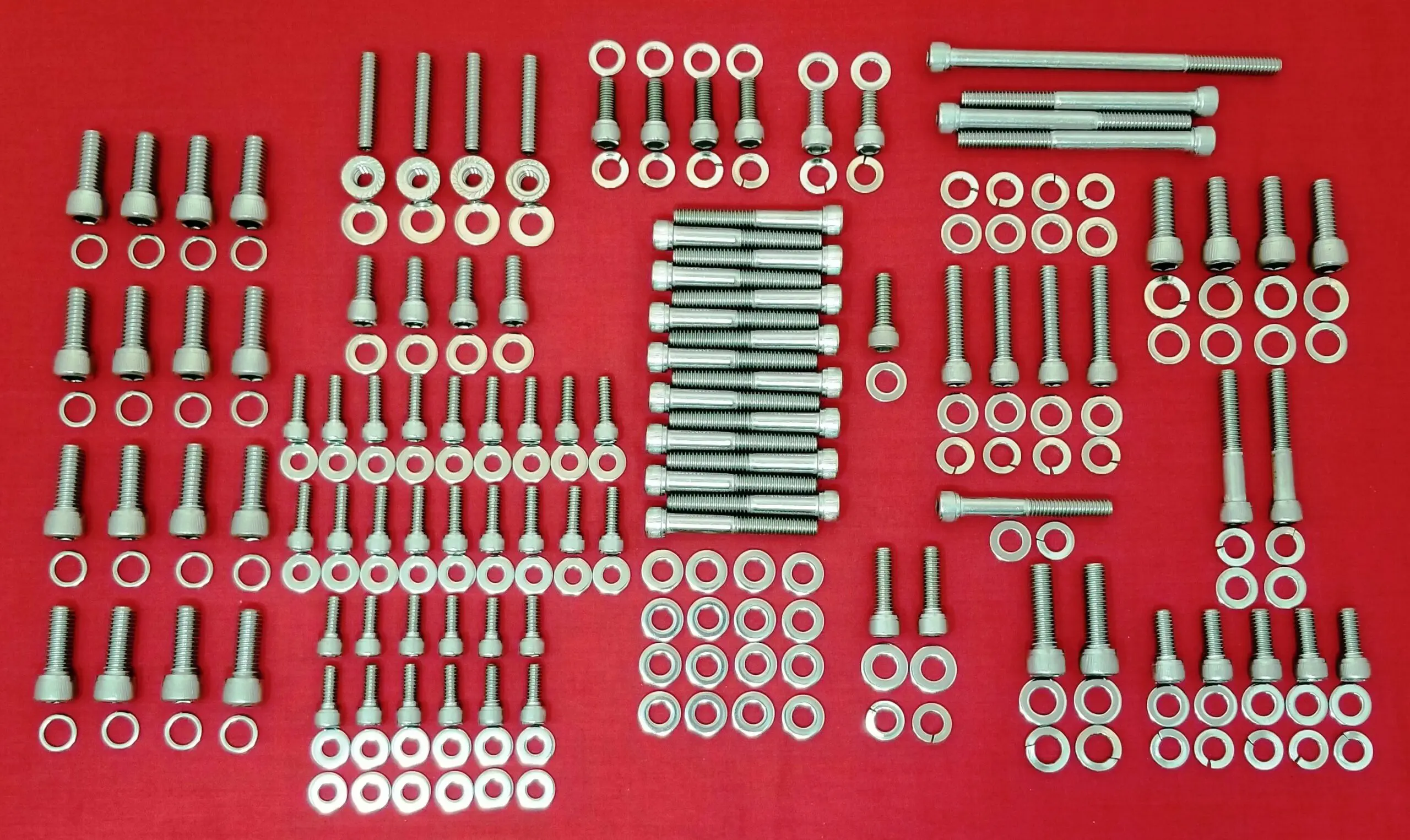 Ford 351 Windsor 351W SBF Stainless Steel Engine Allen Bolt Kit Set (Pass)