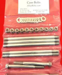 Alternative view of 1982-1995 Harley FXR Touring EVO Big Twin Polished Grade 8 ARP Stainless Case Bolt/Stud Kit