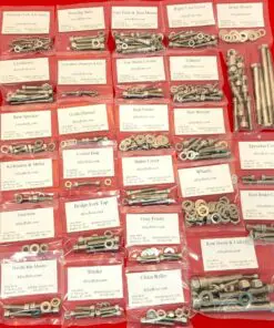 Alternative view of 1985-1986 Honda ATC250R Polished Stainless Steel ATV Bolt Kit Set