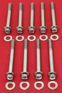 1999-2008 FLT-FLH Touring Ultra Road King Street Glide Show Polished Grade 8 ARP Stainless Case Bolt Kit